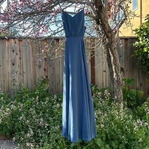 Revelry Kaia Chiffon Gown, size 6 romantic blue